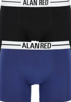 ALAN RED boxershorts (2-pack), zwart / blauw