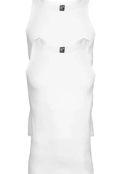 ALAN RED singlets Oakland (2-pack), O-hals stretch, wit