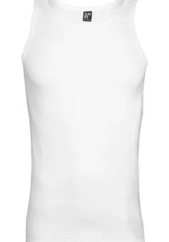 ALAN RED singlets Oakland (2-pack), O-hals stretch, wit
