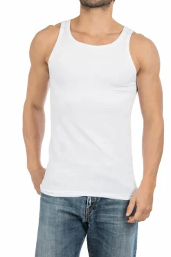 ALAN RED singlets Oakland (2-pack), O-hals stretch, wit