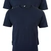 ALAN RED T-shirt Derby extra lang (2-pack), O-hals, donker blauw