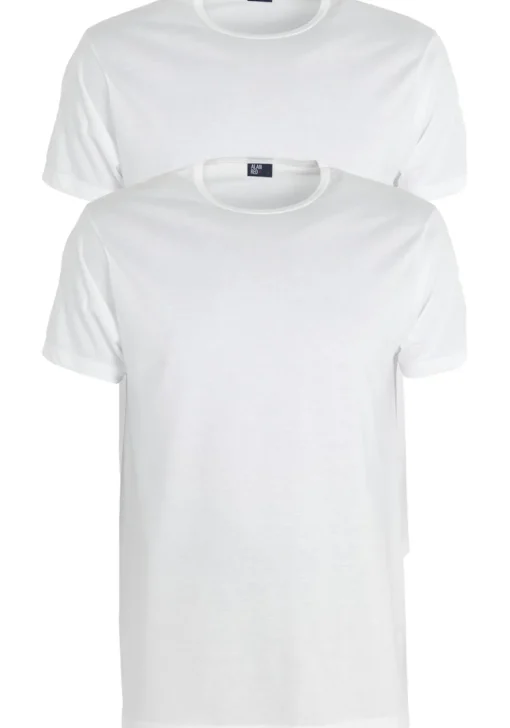 ALAN RED T-shirts Derby extra lang (2-pack), O-hals, wit