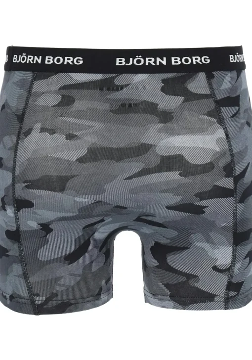 Bjorn Borg boxershorts Essential (3-pack), heren boxers normale lengte, zwart Black beauty