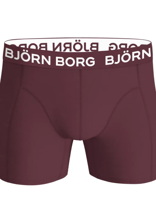 Bjorn Borg Cotton Stretch boxers, heren boxers normale lengte (7-pack), zwart , groen, donkerrood en groen met print
