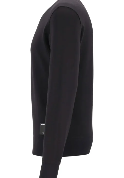Bjorn Borg crew neck sweater, heren sweatshirt dik, zwart