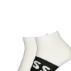 BOSS enkelsokken (2-pack), heren sneaker sokken katoen, wit