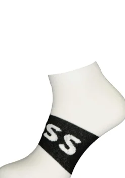BOSS enkelsokken (2-pack), heren sneaker sokken katoen, wit