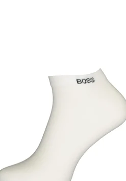 BOSS enkelsokken (2-pack), heren sneaker sokken katoen, wit