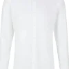BOSS Hank-s slim fit overhemd, structuur, wit