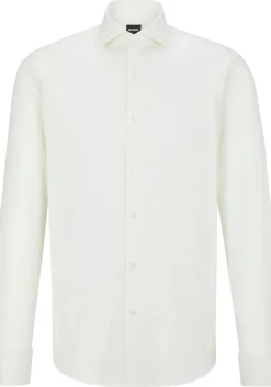 BOSS Joe regular fit smoking overhemd, twill, wit