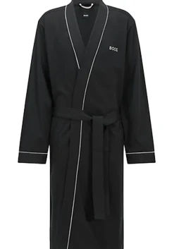 BOSS Kimono, heren ochtendjas (dun), zwart