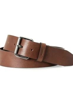 BOSS leren heren riem, donkerbruin