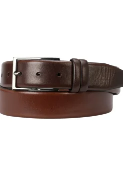 BOSS leren heren riem, middenbruin