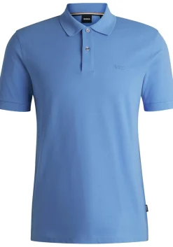 BOSS Pallas regular fit polo, pique, kobalt blauw