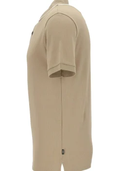 BOSS Prout regular fit heren polo, pique, licht beige