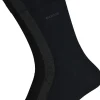 BOSS regular socks (3-pack), herensokken katoen, zwart, grijs en blauw