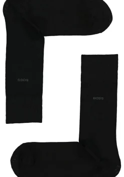 BOSS regular socks (3-pack), herensokken katoen, zwart, grijs en blauw