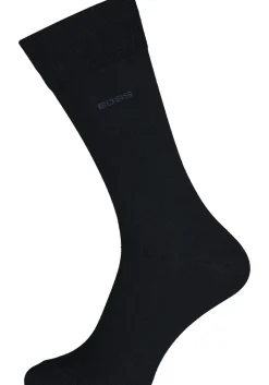 BOSS regular socks (3-pack), herensokken katoen, zwart, grijs en blauw