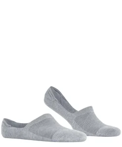 Burlington Athleisure heren invisible sokken, grijs (light grey mel.)