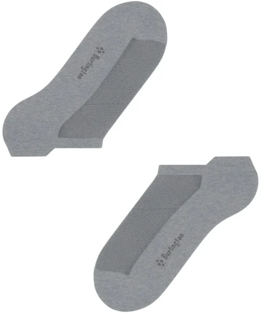 Burlington Athleisure heren sneakersokken, grijs (light grey mel.)