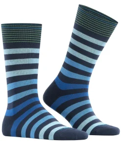 Burlington Blackpool herensokken, blauw (marine)