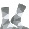 Burlington Bonnie damessokken kort, grijs (light greymel.)