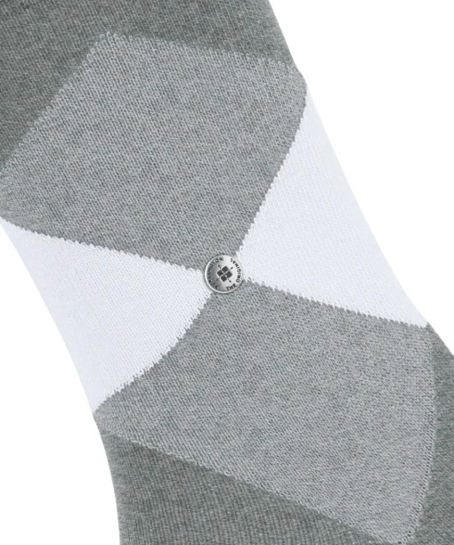 Burlington Bonnie damessokken kort, grijs (light greymel.)