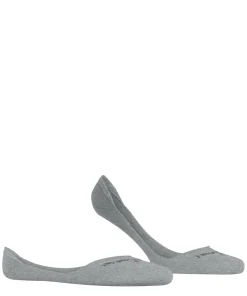 Burlington Carrington heren invisible sokken, grijs (light grey)