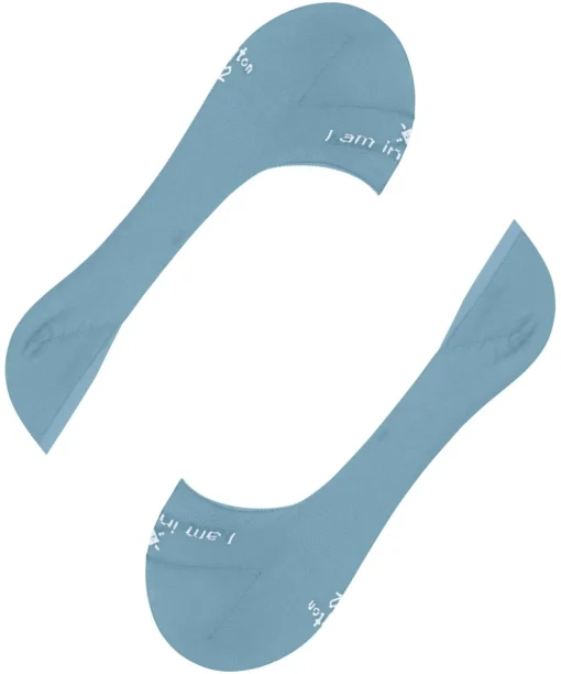 Burlington Carrington heren invisible sokken, blauw (sky blue)