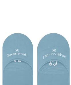 Burlington Carrington heren invisible sokken, blauw (sky blue)