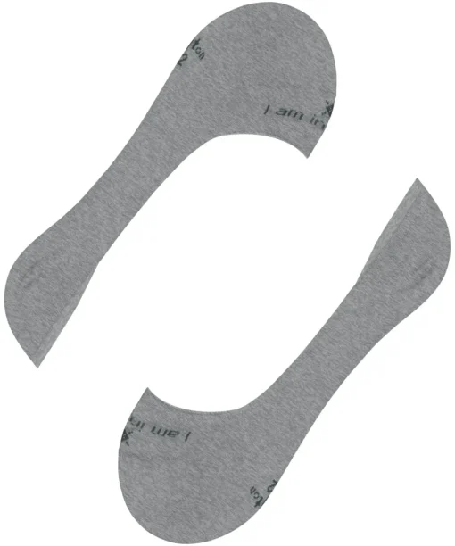 Burlington Carrington heren invisible sokken, grijs (light grey)