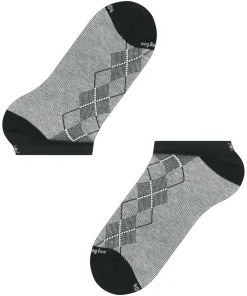 Burlington Carrington heren sneakersokken, zwart (black)