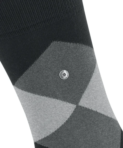 Burlington Clyde herensokken, zwart (black)