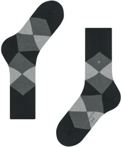 Burlington Clyde herensokken, zwart (black)