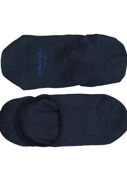 Burlington Everyday dames invisible sokken (2-pack), katoen, donkerblauw (marine)