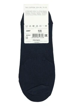 Burlington Everyday dames invisible sokken (2-pack), katoen, donkerblauw (marine)
