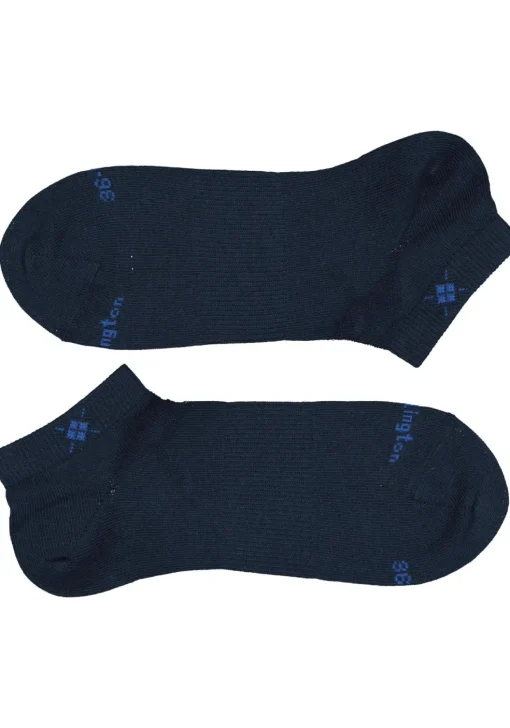 Burlington Everyday dames enkelsokken (2-pack), katoen, marine blauw