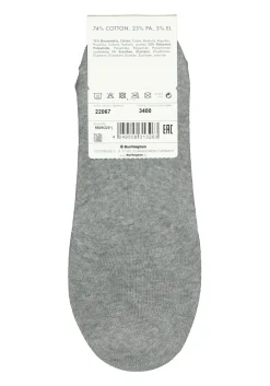 Burlington Everyday dames invisible sokken (2-pack), katoen, grijs (light grey)
