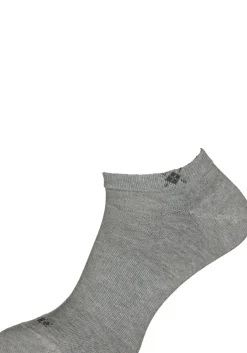 Burlington Everyday heren enkelsokken (2-pack), katoen, licht grijs