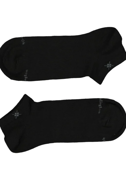 Burlington Everyday heren enkelsokken (2-pack), katoen, zwart