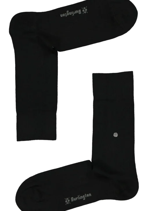 Burlington Everyday herensokken (2-pack), katoen, zwart