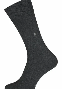 Burlington Everyday herensokken (2-pack), katoen, antraciet uni en geruit