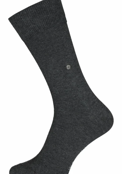 Burlington Everyday herensokken (2-pack), katoen, antraciet uni en geruit