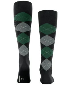Burlington King heren kniekousen, zwart (black)