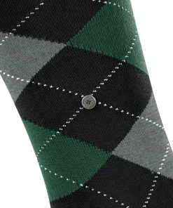 Burlington King heren kniekousen, zwart (black)