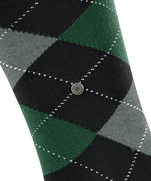 Burlington King heren kniekousen, zwart (black)