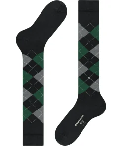 Burlington King heren kniekousen, zwart (black)