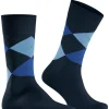 Burlington King herensokken, blauw (marine)
