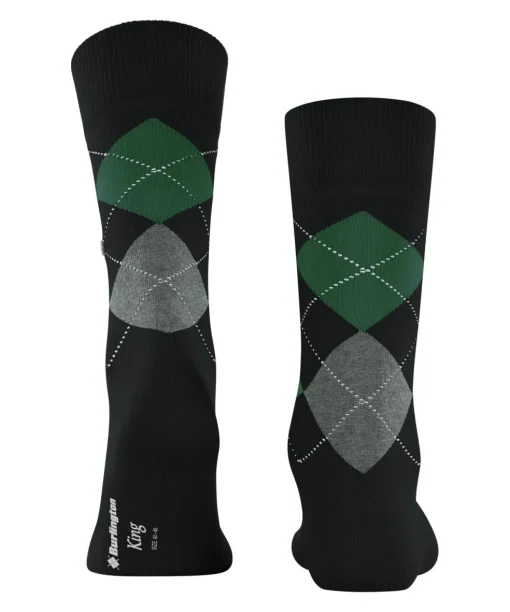 Burlington King herensokken, zwart (black)