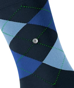 Burlington King herensokken, blauw (marine)